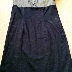 Trixxie Designer Striped Ruffle Dress Ruffle Size Large